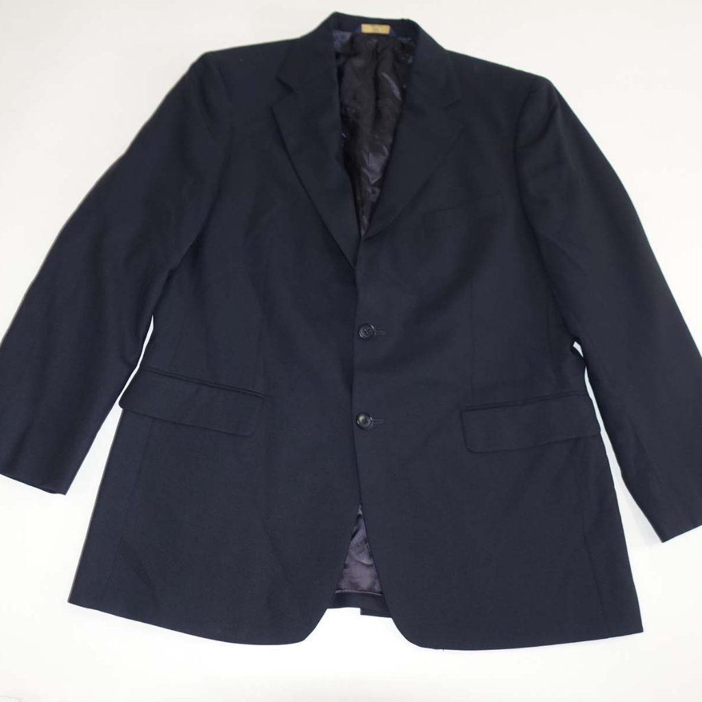 Brooks Brothers Men's Stretch Suit Jacket Size 42 Regular Navy Blue Wool Blazer